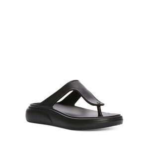 STUART WEITZMAN Womens Black Stuflex Toe Wedge Slip On Thong Sandals Shoes 8 B